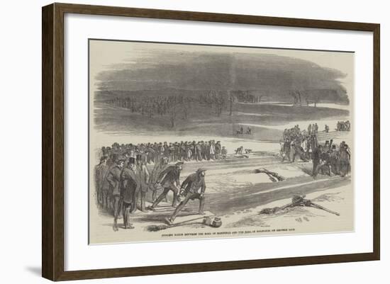 Curling Match Between the Earl of Mansfield and the Earl of Eglington, on Airthrie Loch-null-Framed Giclee Print