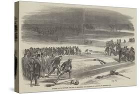 Curling Match Between the Earl of Mansfield and the Earl of Eglington, on Airthrie Loch-null-Stretched Canvas