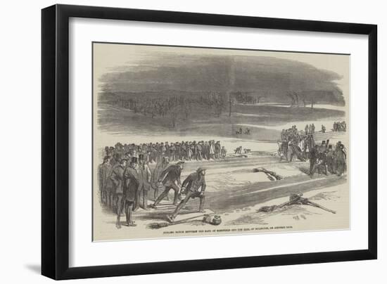 Curling Match Between the Earl of Mansfield and the Earl of Eglington, on Airthrie Loch-null-Framed Giclee Print