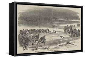 Curling Match Between the Earl of Mansfield and the Earl of Eglington, on Airthrie Loch-null-Framed Stretched Canvas