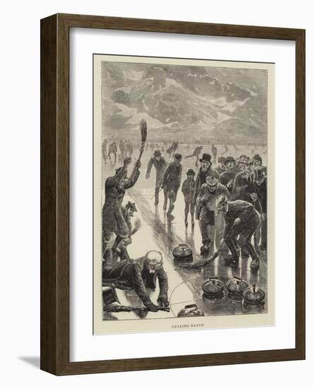 Curling Match-William Small-Framed Giclee Print