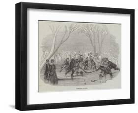 Curling Match-null-Framed Premium Giclee Print