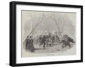 Curling Match-null-Framed Giclee Print