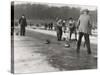 Curling on Loch Leven-null-Stretched Canvas