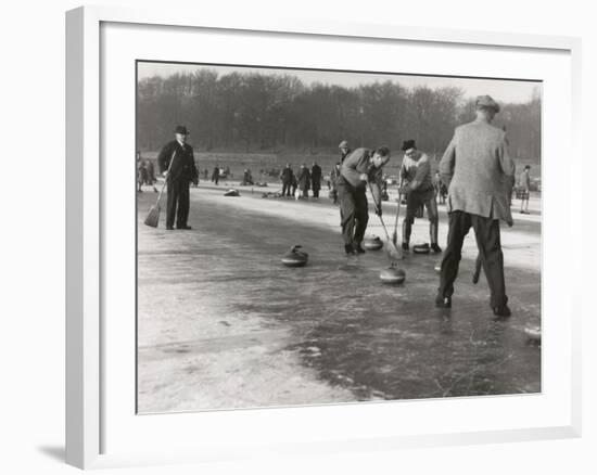 Curling on Loch Leven-null-Framed Photographic Print