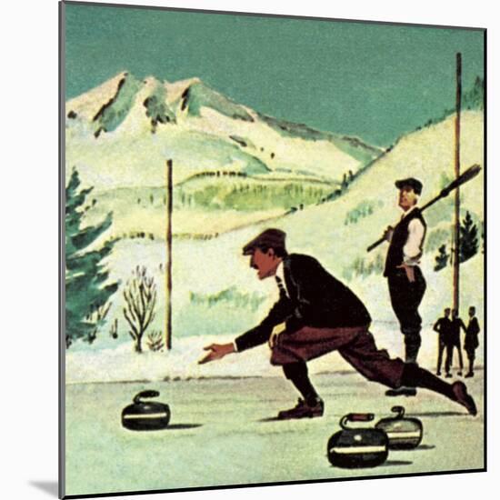 Curling-English School-Mounted Giclee Print