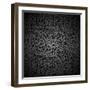 Curly Black Pattern-Enka Parmur-Framed Art Print