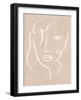 Curly Face II-Victoria Barnes-Framed Art Print