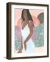 Curly Lady I-Melissa Wang-Framed Art Print