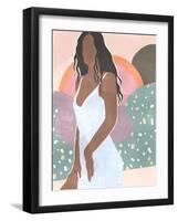 Curly Lady I-Melissa Wang-Framed Art Print