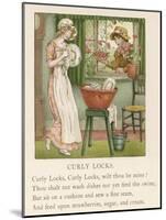 Curly Locks Curly Locks Wilt Thou be Mine?-Kate Greenaway-Mounted Photographic Print
