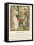 Curly Locks Curly Locks Wilt Thou be Mine?-Kate Greenaway-Framed Stretched Canvas