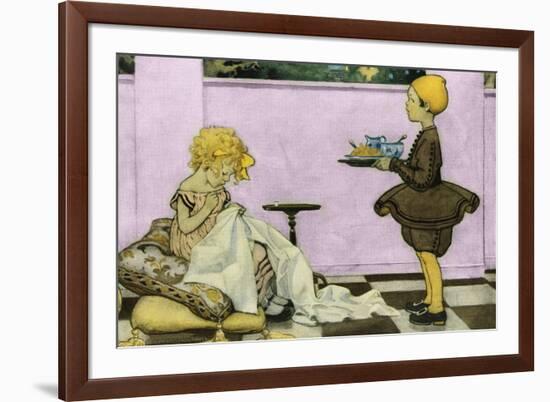 Curly Locks-Jesse Willcox Smith-Framed Premium Giclee Print