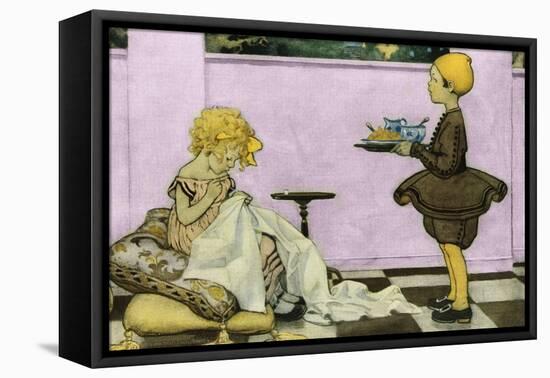 Curly Locks-Jesse Willcox Smith-Framed Stretched Canvas