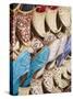 Curly Toed Slippers for Sale in Bur Dubai Souk, Dubai, United Arab Emirates, Middle East-Amanda Hall-Stretched Canvas