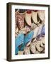 Curly Toed Slippers for Sale in Bur Dubai Souk, Dubai, United Arab Emirates, Middle East-Amanda Hall-Framed Photographic Print