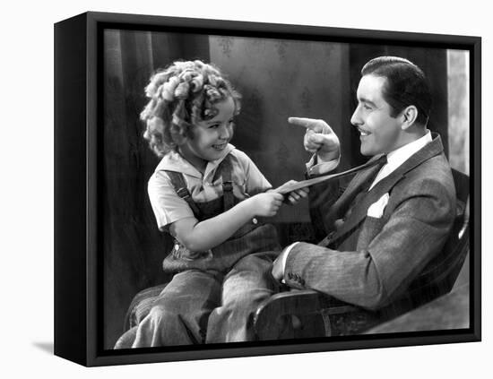 Curly Top, Shirley Temple, John Boles, 1935-null-Framed Stretched Canvas