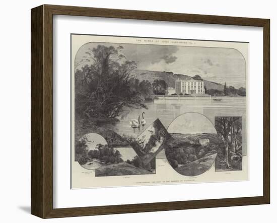 Curraghmore, the Seat of the Marquis of Waterford-Charles Auguste Loye-Framed Giclee Print