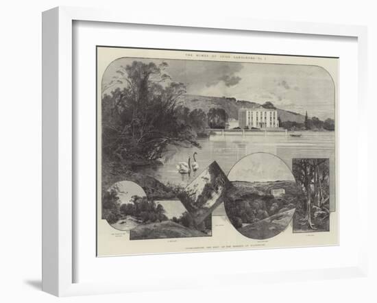 Curraghmore, the Seat of the Marquis of Waterford-Charles Auguste Loye-Framed Giclee Print