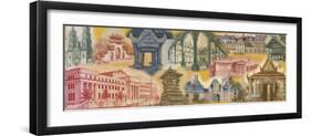 Currency, Architecture, Montage-null-Framed Photographic Print