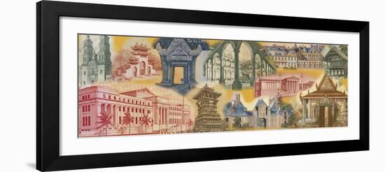 Currency, Architecture, Montage-null-Framed Photographic Print