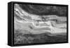 Currents Gray Black White-Albena Hristova-Framed Stretched Canvas