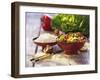 Curried Shiitake and Chinese Cabbage with Rice in Bowls-Peter Rees-Framed Photographic Print