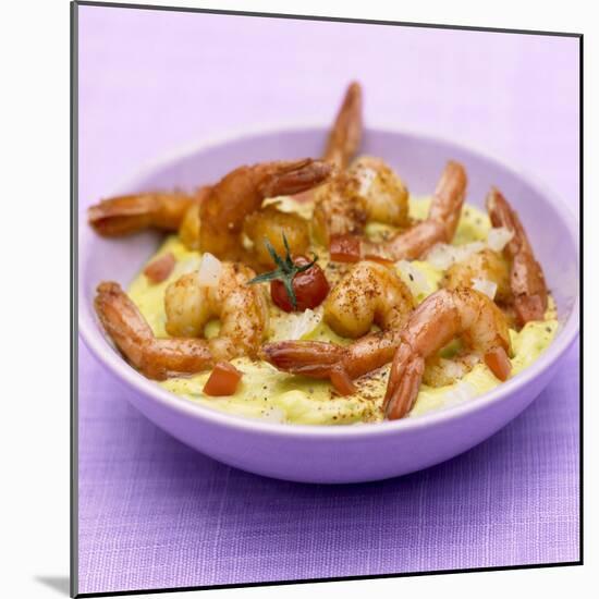 Curried Shrimps on Vegetable Puree-Bernard Radvaner-Mounted Photographic Print