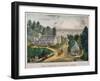 Currier and Ives: Farm House-Currier & Ives-Framed Giclee Print