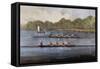 Currier and Ives: Rowing Contest-Currier & Ives-Framed Stretched Canvas