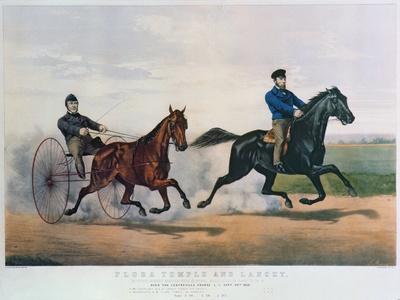 Flora Temple and Lancet Racing on the Centreville Course, 1856