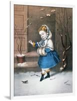 Currier & Ives: Little Snowbird-Currier & Ives-Framed Giclee Print