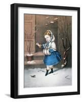 Currier & Ives: Little Snowbird-Currier & Ives-Framed Giclee Print