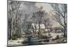 Currier & Ives: Winter Scene-Currier & Ives-Mounted Giclee Print
