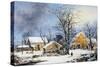 Currier & Ives Winter Scene-Currier & Ives-Stretched Canvas