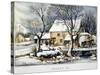 Currier & Ives Winter Scene-Currier & Ives-Stretched Canvas