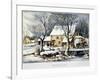 Currier & Ives Winter Scene-Currier & Ives-Framed Giclee Print