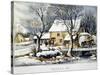 Currier & Ives Winter Scene-Currier & Ives-Stretched Canvas