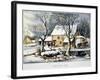 Currier & Ives Winter Scene-Currier & Ives-Framed Giclee Print