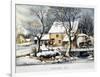 Currier & Ives Winter Scene-Currier & Ives-Framed Giclee Print