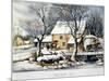 Currier & Ives Winter Scene-Currier & Ives-Mounted Giclee Print