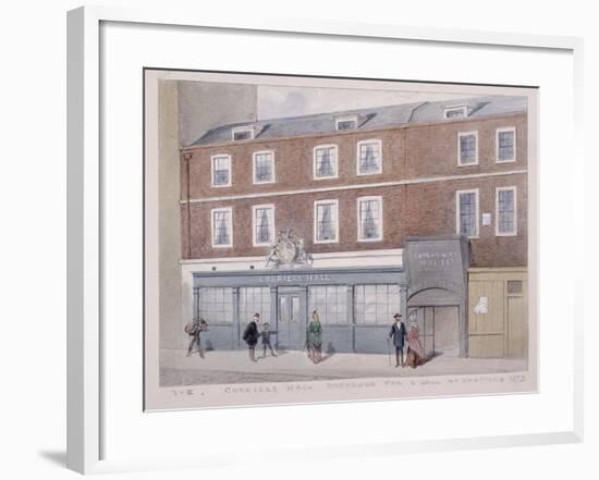 Curriers' Hall, London Wall, London, 1872, with Figures-Shepperd-Framed Giclee Print