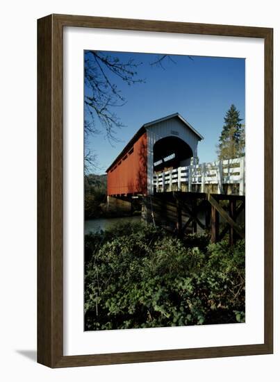 Currin Covered Bridge-Ike Leahy-Framed Photographic Print