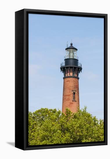 Currituck Beach Lighthouse, Corolla, Outer Banks-Michael DeFreitas-Framed Stretched Canvas