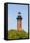 Currituck Beach Lighthouse, Corolla, Outer Banks-Michael DeFreitas-Framed Stretched Canvas