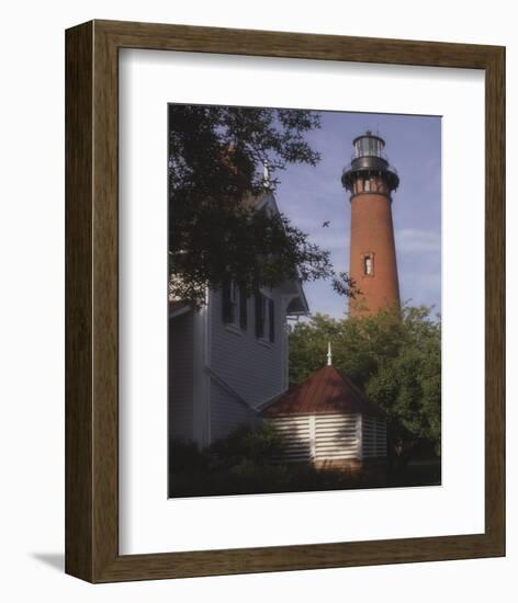 Currituck Light II-Steve Hunziker-Framed Art Print