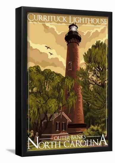 Currituck Lighthouse - Outer Banks, North Carolina-null-Framed Poster