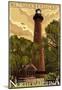 Currituck Lighthouse - Outer Banks, North Carolina-null-Mounted Poster