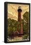 Currituck Lighthouse - Outer Banks, North Carolina-null-Framed Poster