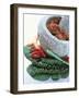 Curry Paste in a Mortar and Assorted Spices-Peter Medilek-Framed Photographic Print